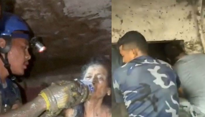نیپال: سیلاب کے 10 روز بعد ملبے تلے دبی خاتون کو زندہ نکال لیا گیا
