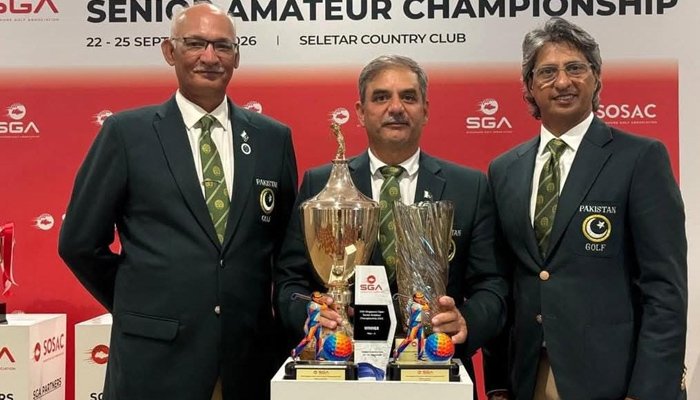 پاکستان کے احمد ظفر حیات نے سنگاپور اوپن سینیئر امیچرگالف چیمپئن شپ کا اوور آل ٹائٹل جیت لیا