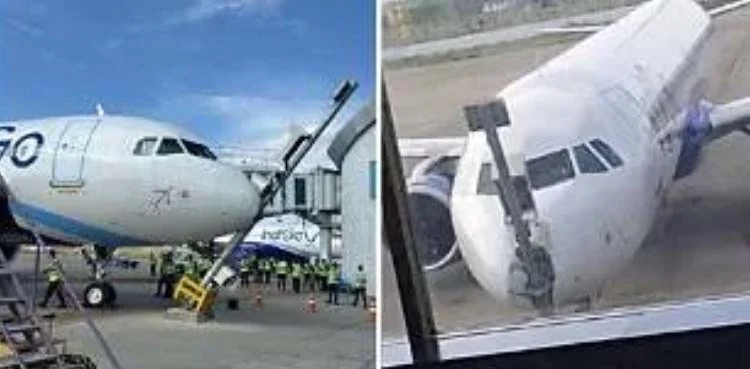 بھارتی پائلٹ نے مسافر طیارہ کھمبے سے ٹکرا دیا