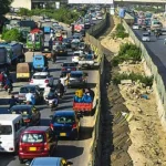 کراچی: نیپا سے حسن اسکوائر جانے والا اہم راستہ ٹریفک کیلئے بند کردیا گیا
