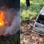 مری: بریک فیل ہونے سے اسکول وین میں خوفناک حادثہ، آگ لگنے سے 12 بچے جھلس گئے